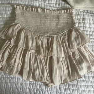 cream skirt
